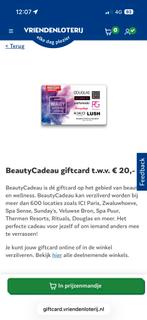 Cadeaubon / Kadobon BeautyCadeau giftcard van €20, Eén persoon, Cadeaubon