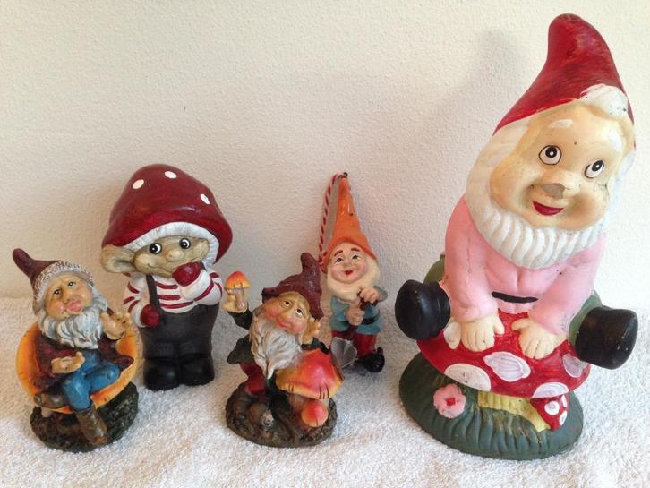 🍄Diverse KABOUTERS leuk voor de Herfst!, Verzamelen, Beelden en Beeldjes, Gebruikt, Fantasy, Ophalen of Verzenden