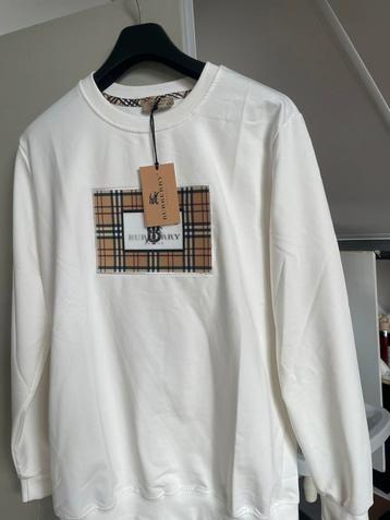 Burberry Trui Wit Speciaal beschikbaar voor biedingen