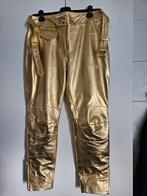 Goudkleurig leren pak H&Moschino, Kleding | Dames, Broeken en Pantalons, Ophalen, Geel, Maat 42/44 (L), H&Moschino