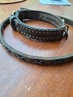 Honden halsband met riem handgemaakt, Ophalen of Verzenden, Handgemaakt, Gebruikt