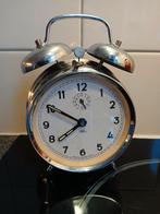 Vintage/retro wekker 2 bellen. Handig als de stroom uitvalt!, Ophalen of Verzenden, Zo goed als nieuw