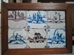 Oud Tegeltableau met Houten Lijst, Ophalen