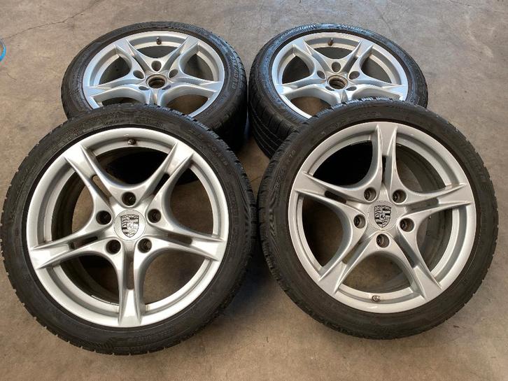 ❄️ 18 inch velgen + winterbanden Porsche Boxter Cayman 987, Auto-onderdelen, Banden en Velgen, Banden en Velgen, Winterbanden