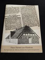 Hausse Hansen aus Klockries Duitsland Schleswig-Holstein, Ophalen of Verzenden, 17e en 18e eeuw, Gelezen