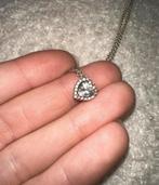 Pandora ketting hartje zirkonia, Nieuw, Ophalen of Verzenden, Zilver, Met strass