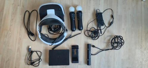 PSVR + PSVR Move Controllers, Spelcomputers en Games, Virtual Reality, Gebruikt, Sony PlayStation, VR-bril, Ophalen