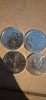 4x Zilveren Maple Leaf 2012, Postzegels en Munten, Munten | Nederland, Ophalen of Verzenden, Overige waardes, Losse munt, Zilver