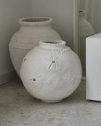 Papier Maché grote witte pot vaas Urban Nature Loods 5, Ophalen, Zo goed als nieuw, Rond