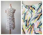 Skunkfunk SKFK - mooie zomer jurk / wit geel / maat 40, Kleding | Dames, Maat 38/40 (M), Skunkfunk, Verzenden, Wit