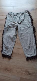 Indianen broek maat L carnaval, Ophalen of Verzenden, Zo goed als nieuw, Zwart, Lang