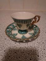 6 oude kop en schotels en 4 oude mocca kop en schotels, Ophalen of Verzenden