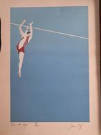 Zeefdruk Jean Olf - Over the Edge, Antiek en Kunst, Kunst | Etsen en Gravures, Ophalen