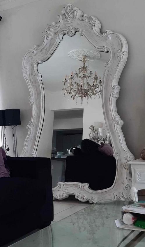 Mega grote vintage Italiaanse XXXL spiegel | 225 x 155, Huis en Inrichting, Woonaccessoires | Spiegels, Zo goed als nieuw, 125 cm of meer