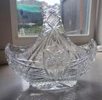Zware kristallen mand – handgeslepen Boheems kristal -2,7 kg, Ophalen