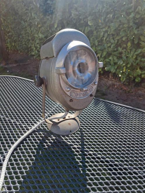 C.E. Cremer spot theaterlamp met instelbaar licht, Huis en Inrichting, Lampen | Tafellampen, Zo goed als nieuw, Minder dan 50 cm