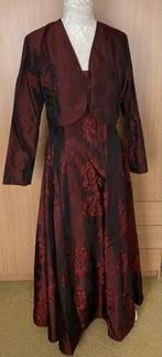 Lange jurk met bijp. Jasje maat 42 [v], Kleding | Dames, Gelegenheidskleding, Overige typen, Overige kleuren, Maat 42/44 (L), Ophalen of Verzenden