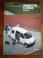 Nissan Vanette Cargo Combi 8 1995 Folder, Verzenden, Zo goed als nieuw, Nissan