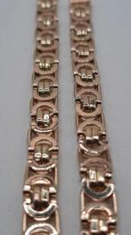 Gouden platte koningsketting 14kt, Sieraden, Tassen en Uiterlijk, Kettingen, Www.bredajuwelier.nl, Nieuw, Ophalen of Verzenden