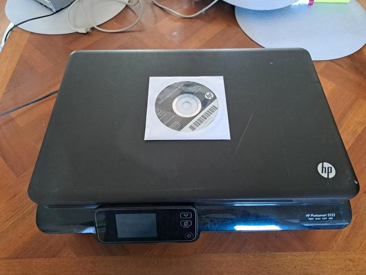 HP Photosmart 5522 Printer/Scanner - Werkt Perfect!, Computers en Software, Printers, Gebruikt, All-in-one, Inkjetprinter, Kleur printen