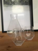 karaf met glazen van Puik Design, Verzamelen, Glas en Borrelglaasjes, Ophalen of Verzenden, Zo goed als nieuw, Waterglas
