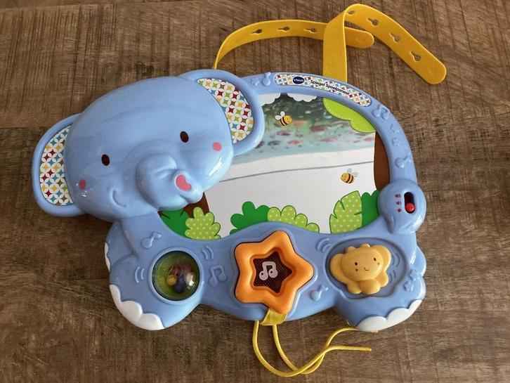Vtech Spiegel Speelpaneel box activity olifant. PRIMA staat., Kinderen en Baby's, Speelgoed | Vtech, Gebruikt, 6 maanden tot 2 jaar