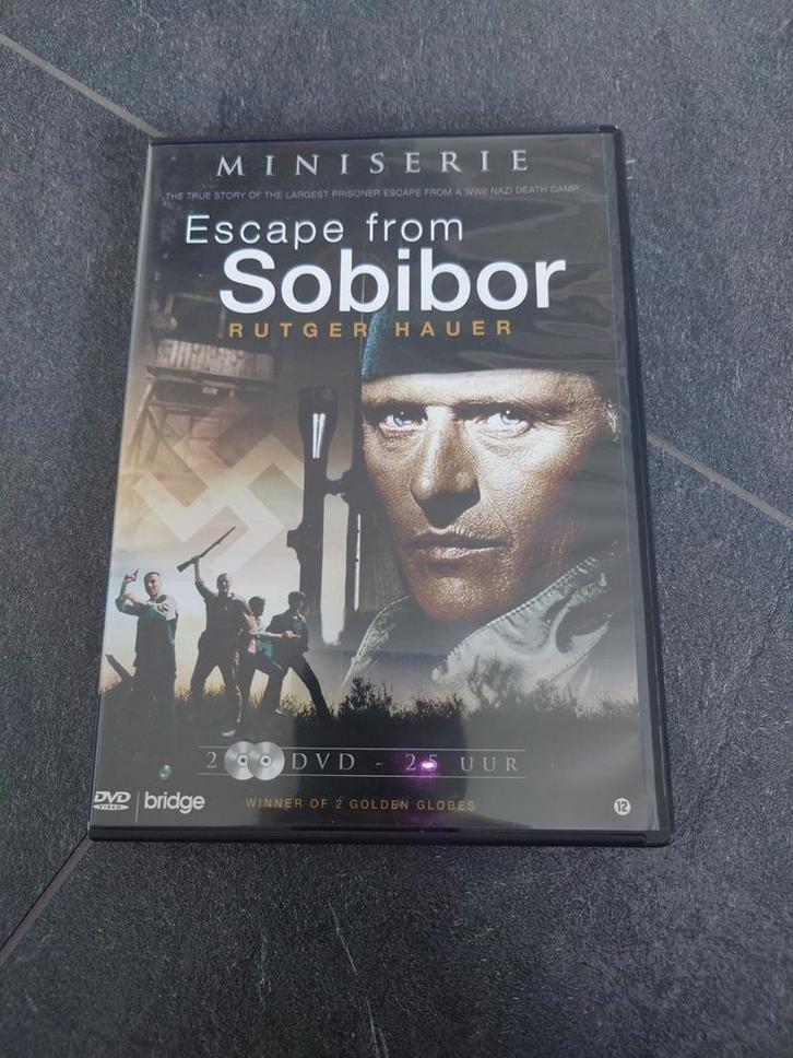 Escape from Sobibor DVD - Rutger Hauer - Waargebeurd, Cd's en Dvd's, Dvd's | Overige Dvd's, Zo goed als nieuw, Vanaf 12 jaar, Ophalen of Verzenden