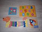 Houten puzzels 4 stuks, Ophalen of Verzenden, Zo goed als nieuw, Overige typen