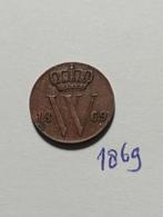 Halve cent 1869 Koning Willem 3, Postzegels en Munten, Munten | Nederland, Ophalen of Verzenden, Koning Willem III, Overige waardes