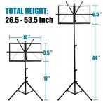 Opvouwbare Muziekstandaard, Muziek en Instrumenten, Nieuw, Muziekstandaard, Verzenden