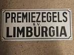 Emaille Reclamebord Limburgia Premiezegels, Ophalen of Verzenden