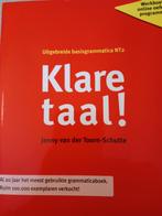Klare Taal! NT2 Basisgrammatica, Ophalen of Verzenden, Zo goed als nieuw, Jenny van der Toorn-Schutte