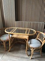 Vintage bamboe bistro set, Antiek en Kunst, Ophalen