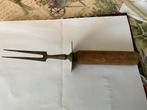 Antieke Vleesvork met Houten Handvat, Antiek en Kunst, Antiek | Bestek, Ophalen of Verzenden