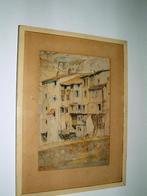 aquarel Johan Dionysius Looyen (1876-1944), Antiek en Kunst, Kunst | Schilderijen | Klassiek, Ophalen of Verzenden