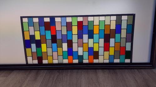 Tiffany glas in lood raam bonte kleuren, Huis en Inrichting, Woonaccessoires | Overige, Nieuw, Ophalen of Verzenden