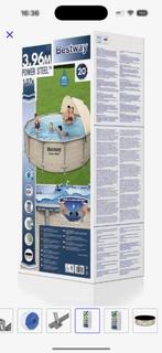 Bestway Power Steel Zwembad 3.96m x 1.07m, Ophalen, 80 tot 120 cm, Rond, 300 cm of meer