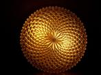 Vintage retro plafonniere plafondlamp wandlamp glas jaren 60, Huis en Inrichting, Lampen | Plafondlampen, Ophalen of Verzenden