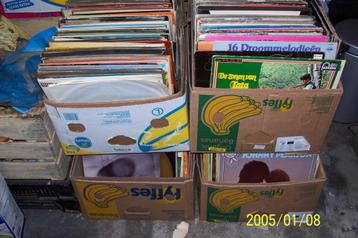4 dozen met ongeveer 500 lp's totaal beschikbaar voor biedingen