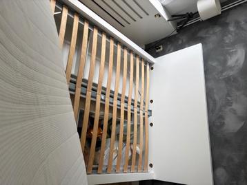 IKEA MALM Lüroy + lattenbodem + anneland foammatras 140x200m - afbeelding 3