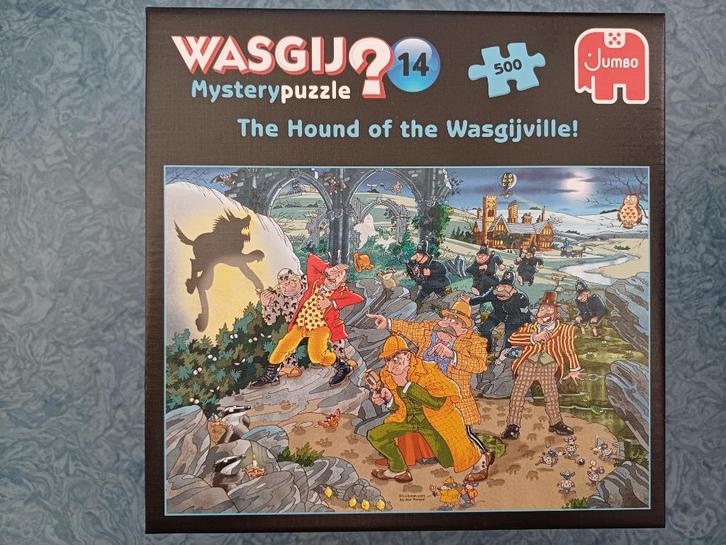 2 x Wasgij Puzzels compleet prijs is voor beide puzzels, Hobby en Vrije tijd, Denksport en Puzzels, Gebruikt, Legpuzzel, 500 t/m 1500 stukjes