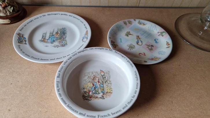 Wedgwood Peter Rabbit Servies, Huis en Inrichting, Keuken | Servies, Gebruikt, Bord(en), Wedgwood, Aardewerk, Ophalen of Verzenden