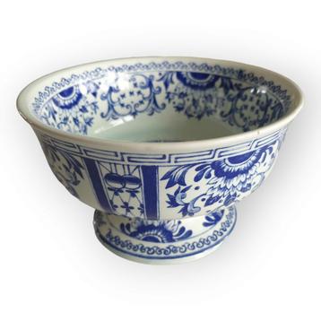 Villeroy en Boch Amsterdam blauw witte schaal op voet 2506 beschikbaar voor biedingen