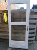 Hardhouten buitendeur, Gebruikt, Deurkozijn, 150 tot 225 cm, Hout