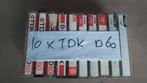 Cassettebandjes TDK D60 10 stuks, Cd's en Dvd's, Cassettebandjes, Gebruikt, 2 t/m 25 bandjes, Overige genres, Ophalen of Verzenden