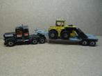 MATCHBOX US PETERBILT Truck + Dieplader + Shovel, Zie Foto`s, Ophalen of Verzenden, Gebruikt, Bus of Vrachtwagen