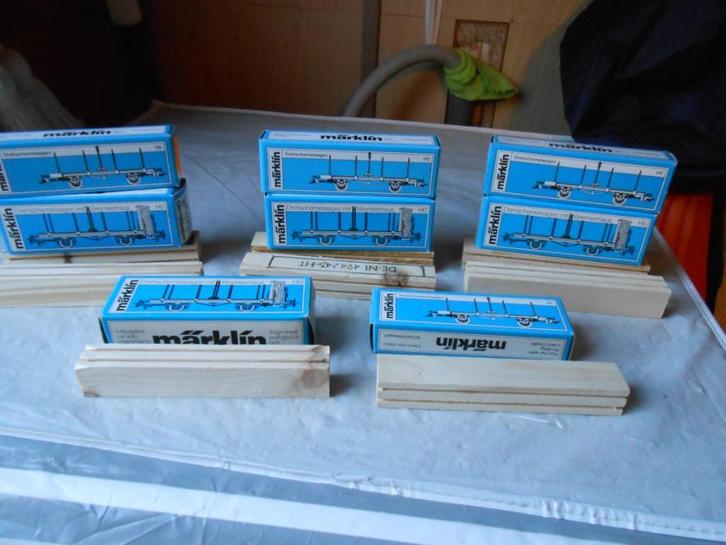 Märklin 4684 en 4697, 4x deze set draaischemelwagons met, Hobby en Vrije tijd, Modeltreinen | H0, Nieuw, Treinset, Wisselstroom