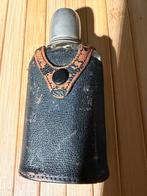 Vintage Engels drank glazen zakflacon CROSS London, Ophalen of Verzenden