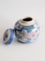 Kleurtjes pot gemberpot met deksel, Antiek en Kunst, Ophalen of Verzenden