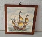 Wandtegel Hollands driemastschip  1575, Antiek en Kunst, Ophalen of Verzenden